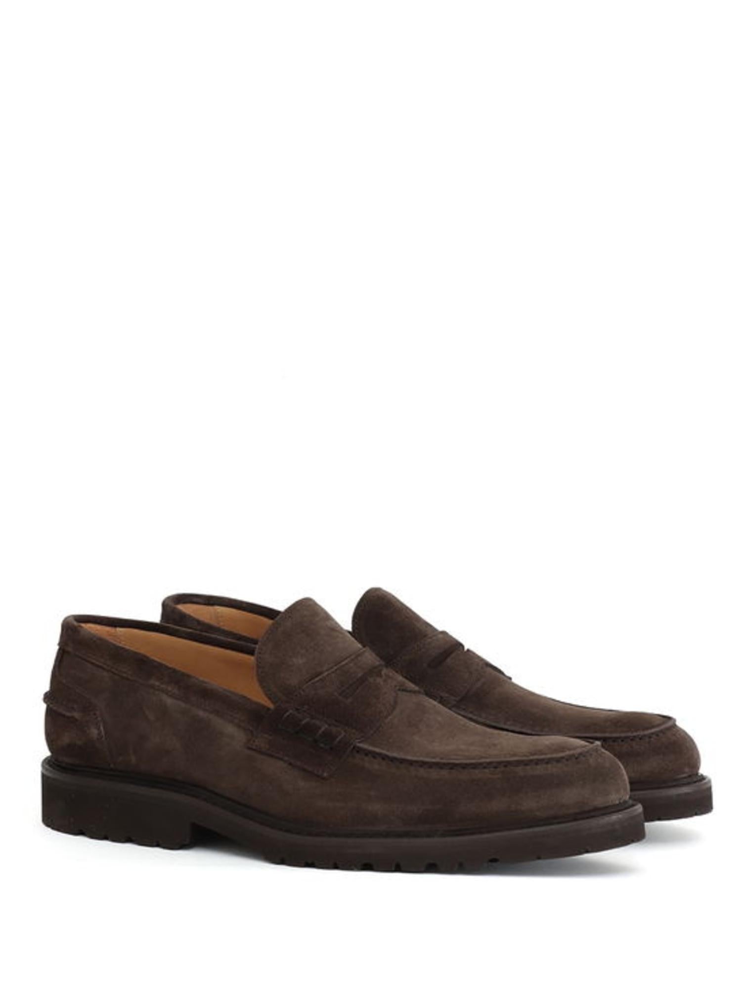 Mocassino uomo in pelle scamosciata
