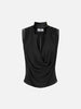 Top in georgette di viscosa