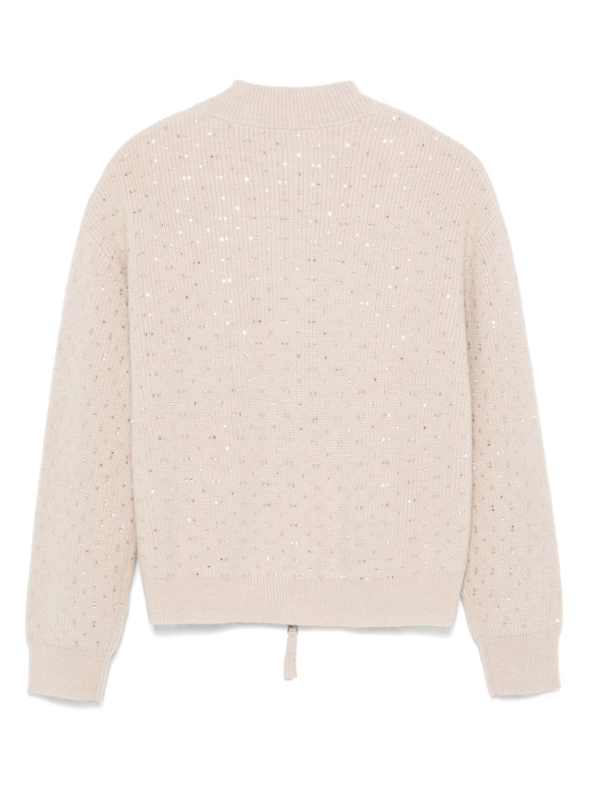 Cardigan donna misto lana con decorazioni