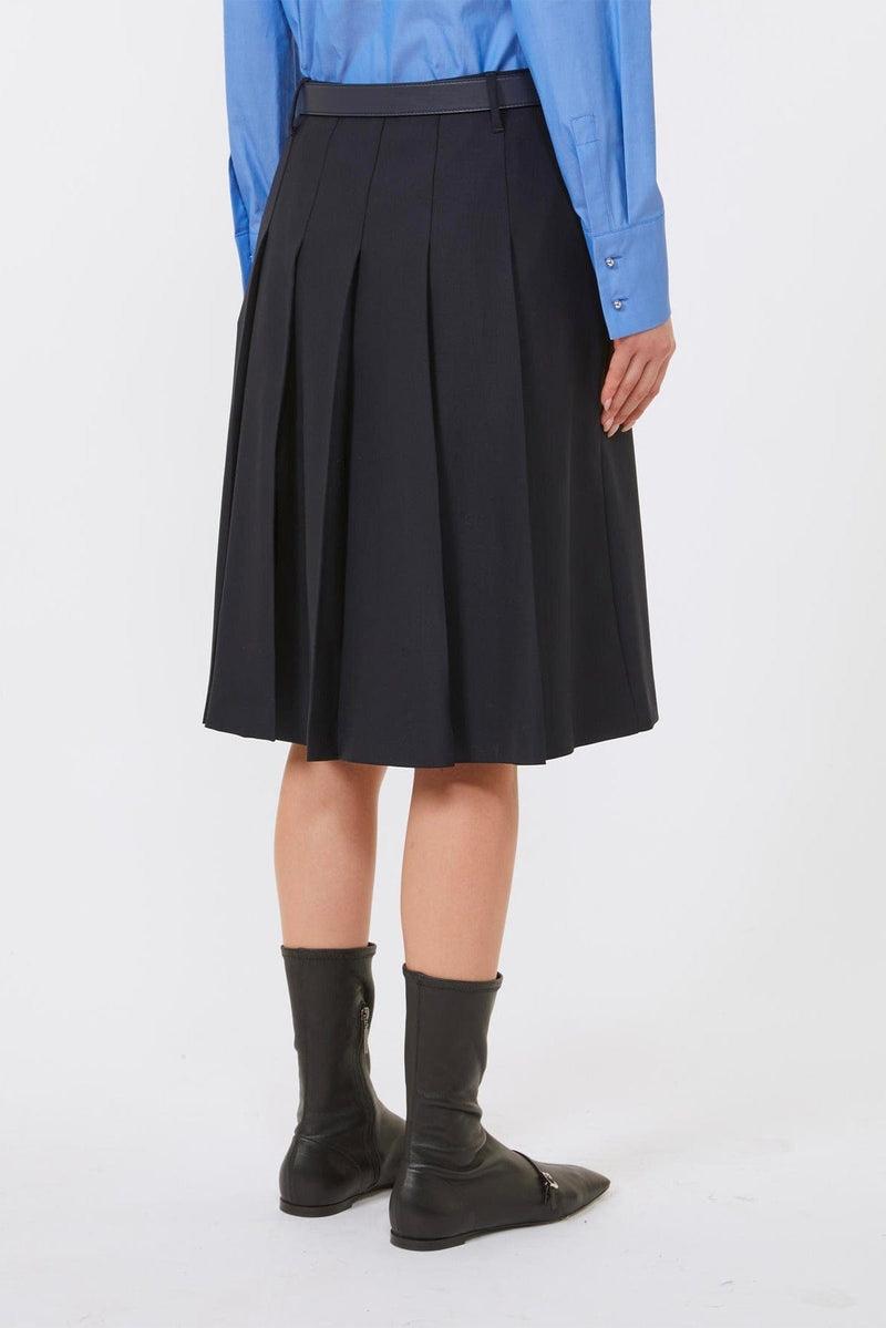 Gonna a pieghe in lana GIMMY 005 MAX MARA STUDIO 