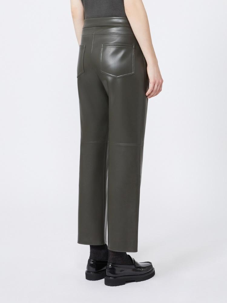 Pantalone slim in tessuto spalmato SUBLIME 002 S MAX MARA 
