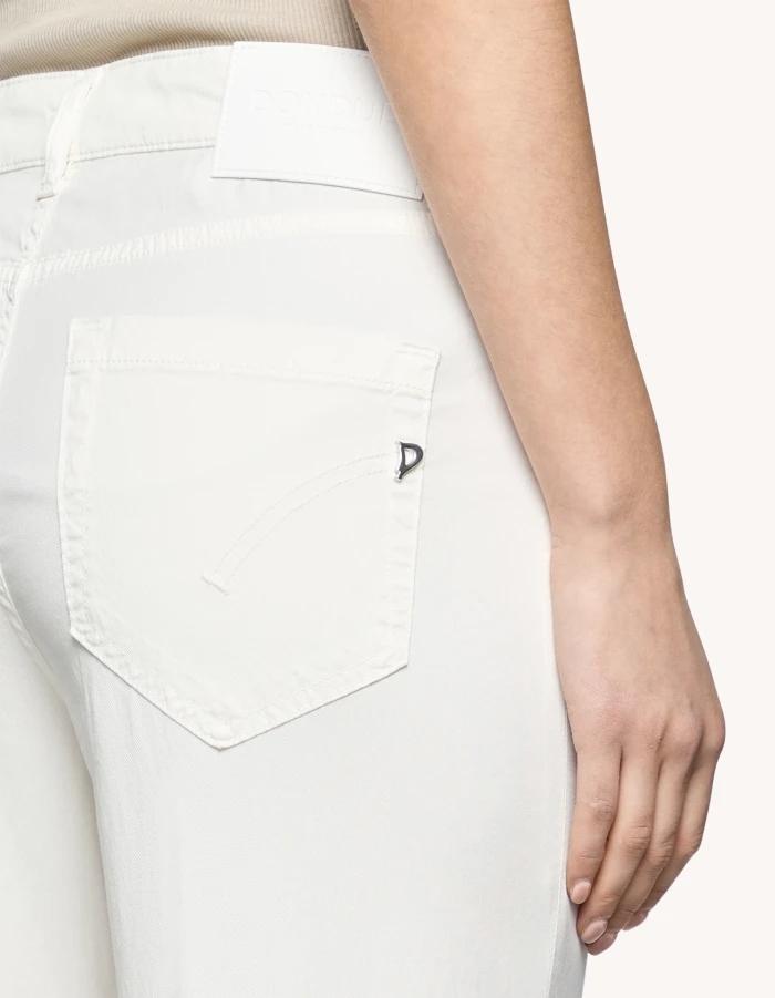 Pantaloni Koons loose in armatura di lyocell e cotone<BR/> DP268BGSE068DBM5 002 DONDUP 