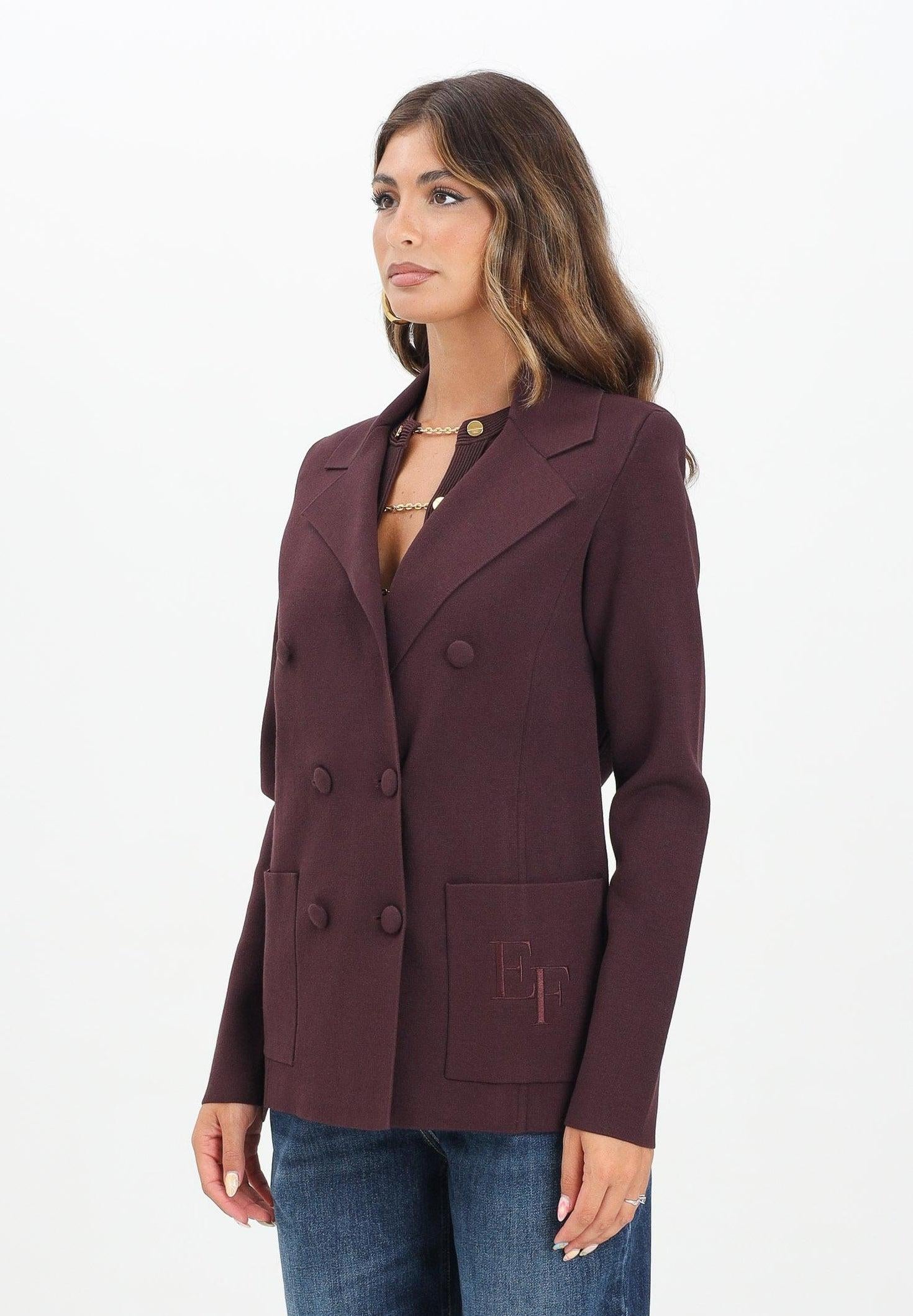 Giacca in maglia con ricamo MK52S57E2 EA4 ELISABETTA FRANCHI 