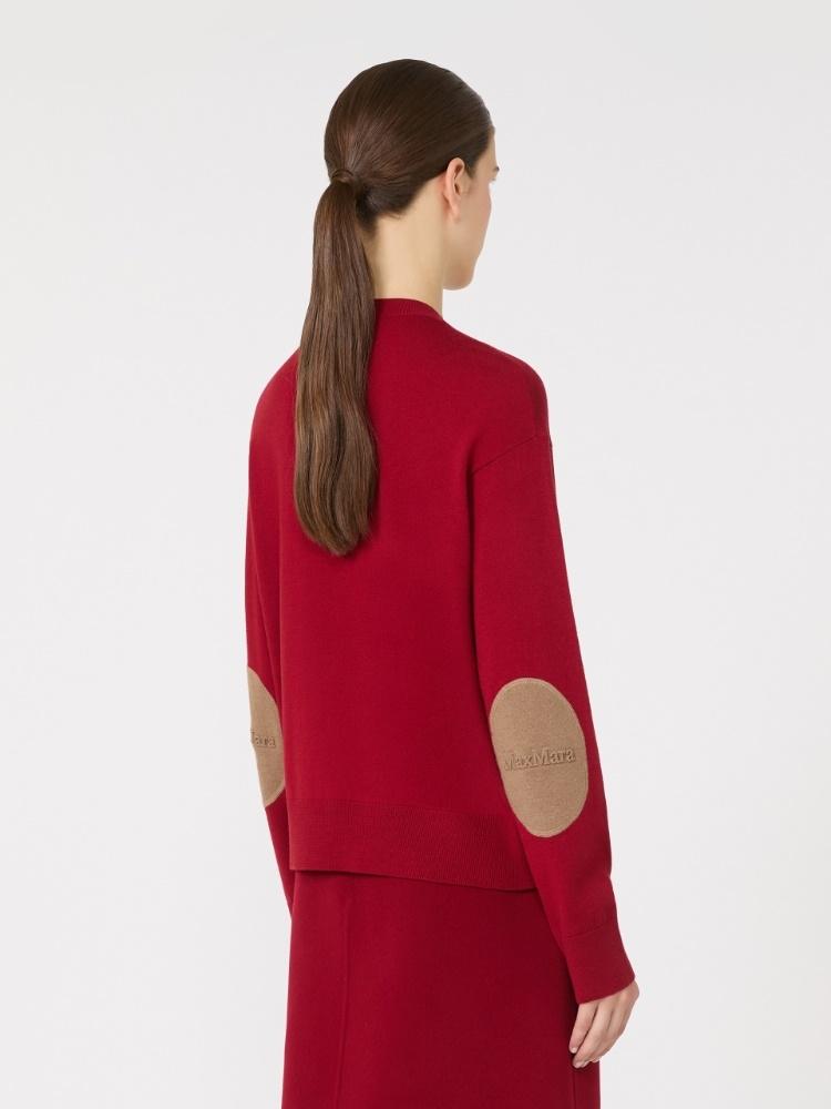 Maglia in lana con toppe logate<BR/> ECO 004 S MAX MARA 