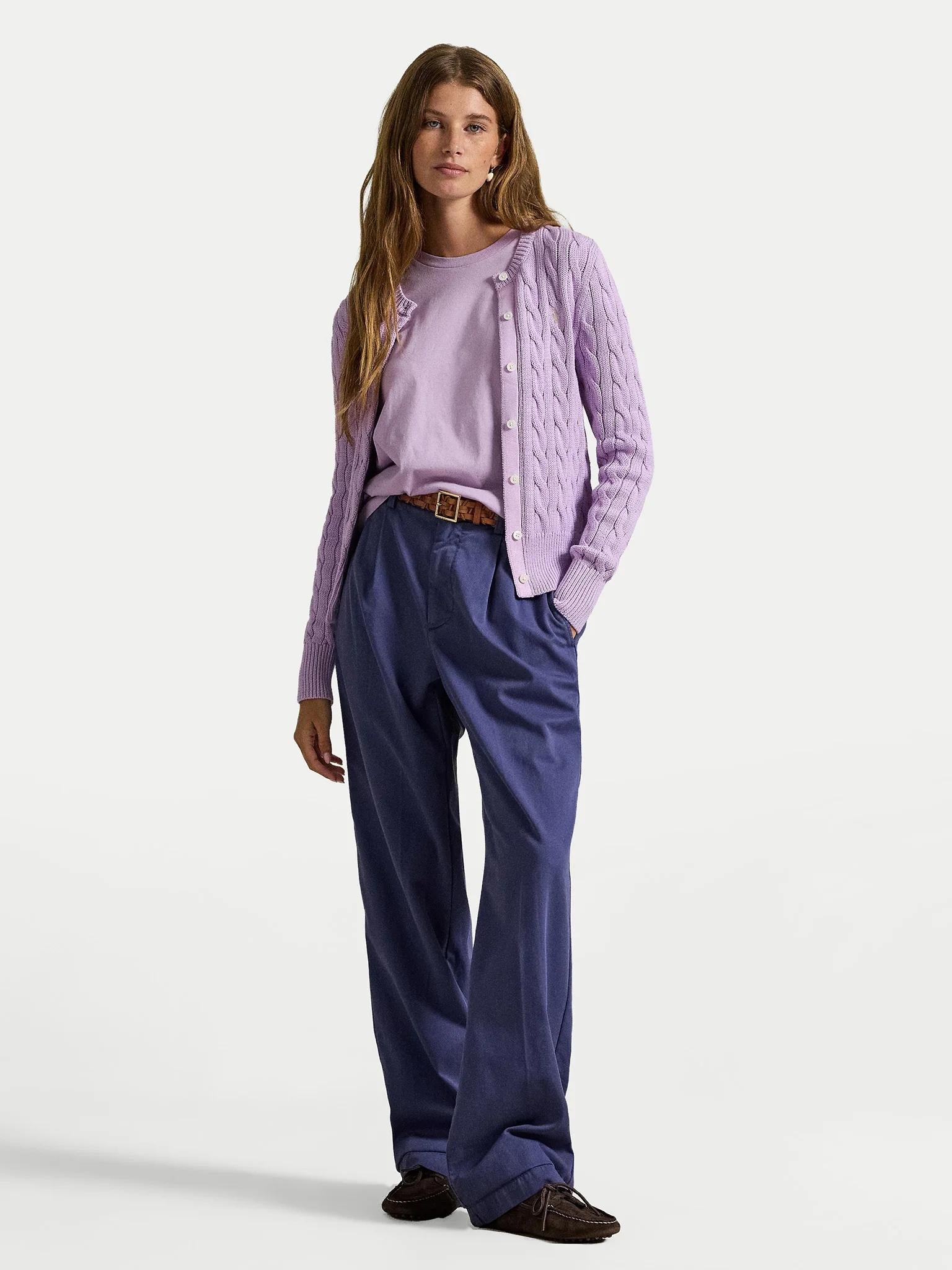 T-shirt donna in cotone classic fit 211B14605 015 RALPH LAUREN 