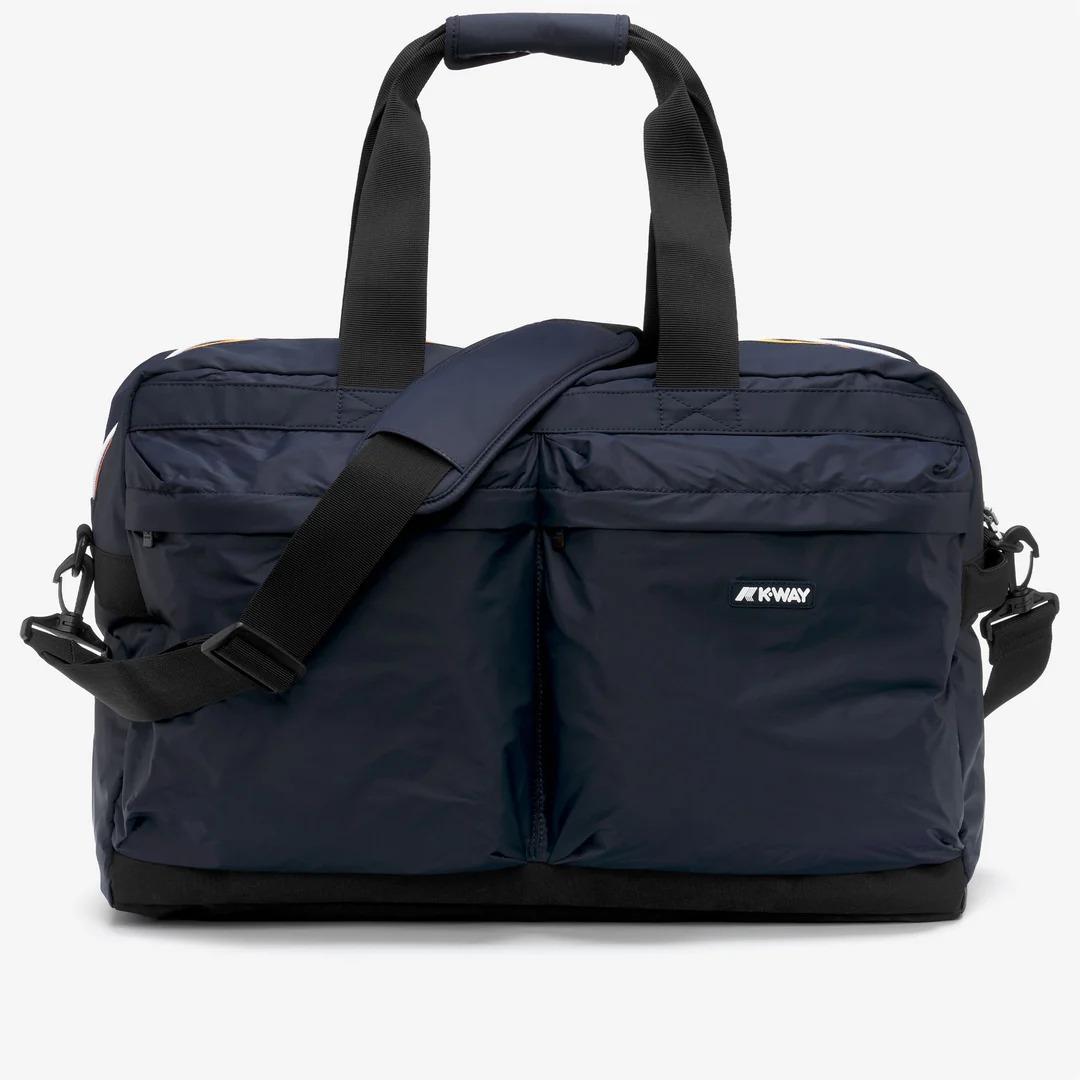 ARDELU<BR/>BLUE DEPTH<BR/>Borsone unisex blu con tasche portaoggetti e tracolla regolabile K81511W K89 K-WAY 