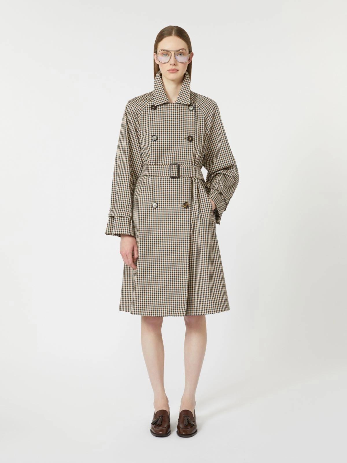 MTCFATE<BR/>Trench in twill antigoccia fantasia MTCFATE 001 MAX MARA THE CUBE 