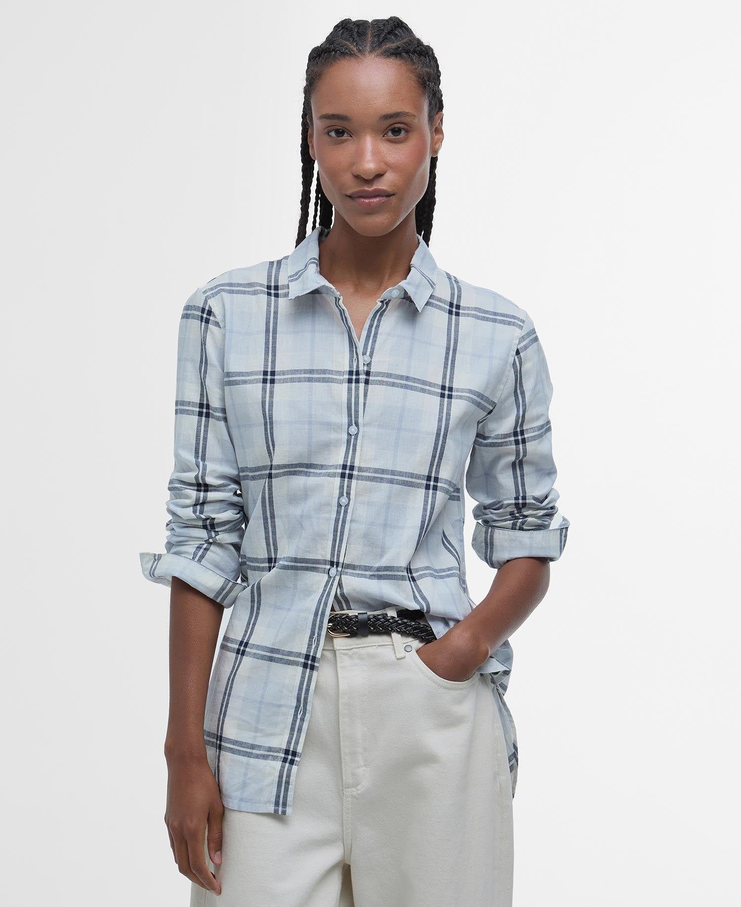 Camicia donna in misto cotone e lino Seaglow