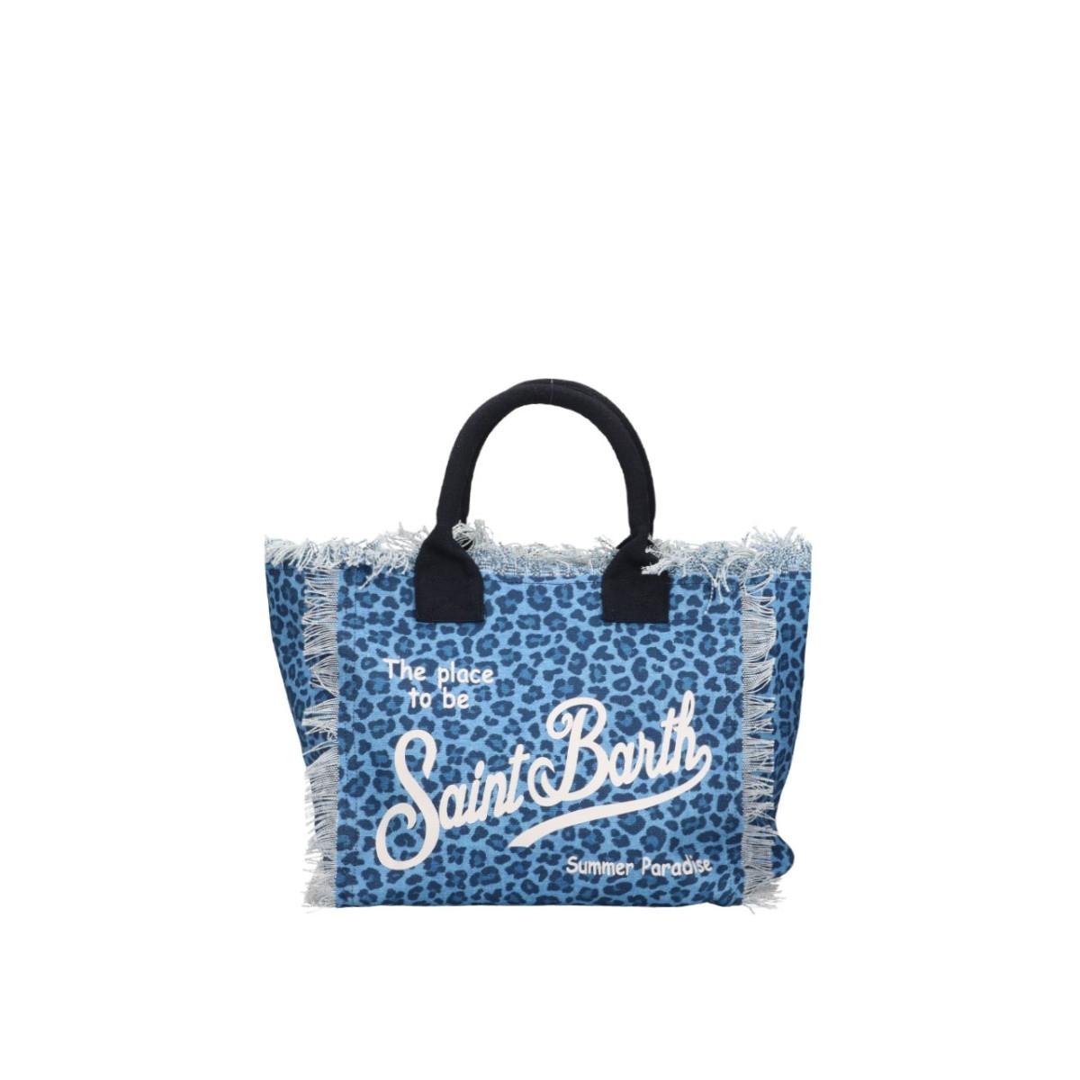 Borsa Colette in canvas di cotone leopardata