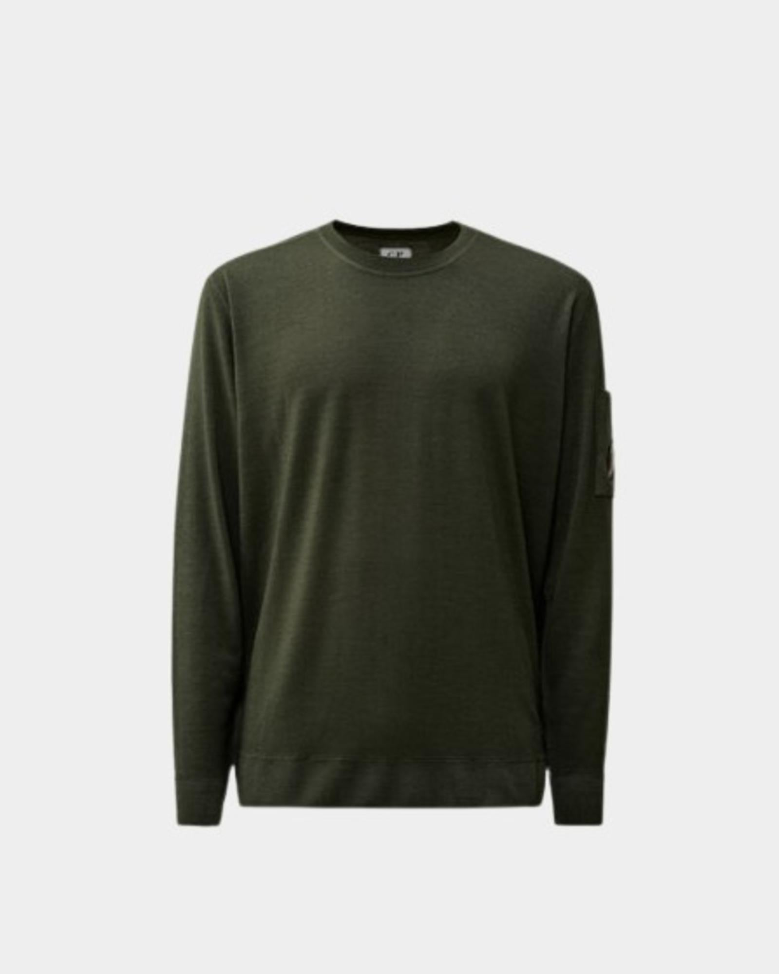 Maglia girocollo uomo in lana merinos