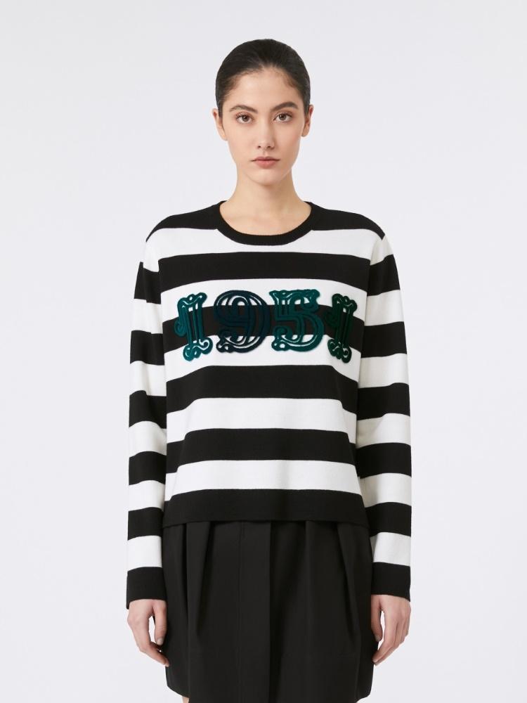 Maglia in lana con ricamo 1951 VITERBO 007 MAX MARA 