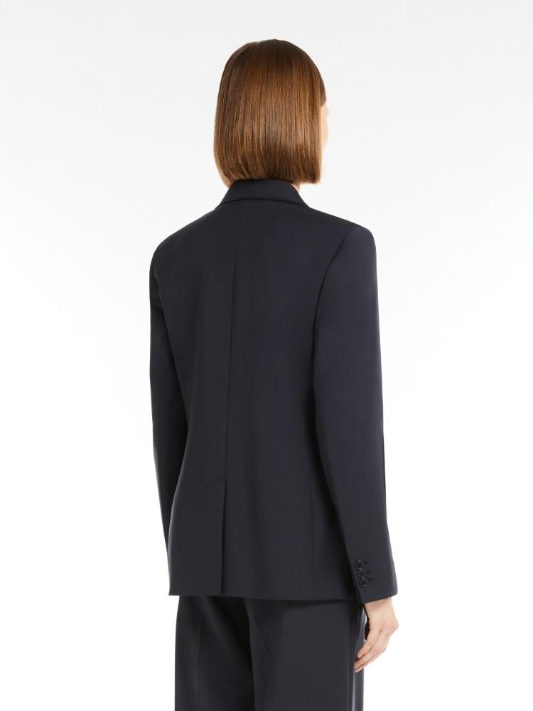Blazer donna doppiopetto in tela di lana stretch NERVOSO 001 WEEKEND 