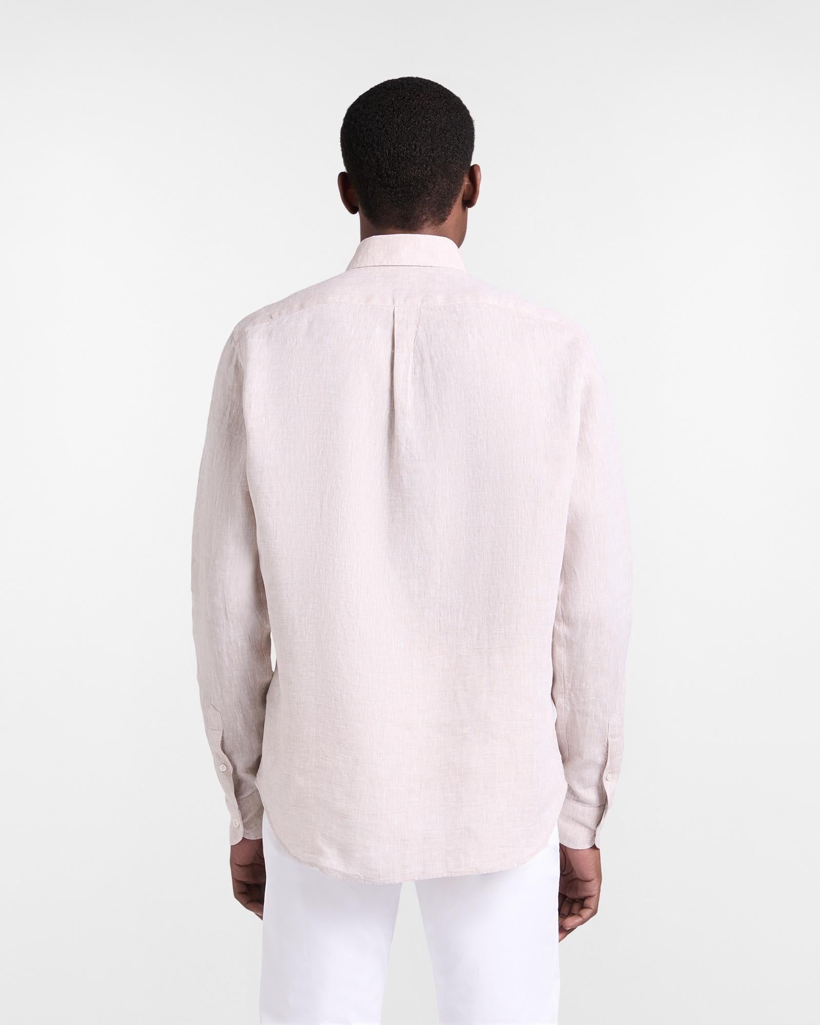 Camicia in puro lino regular fit<BR/> CRQ014010883B 201 HARMONT & BLAINE 