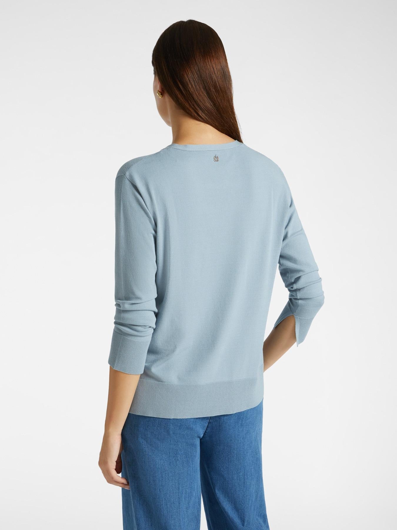 Maglia donna in viscosa scollo av