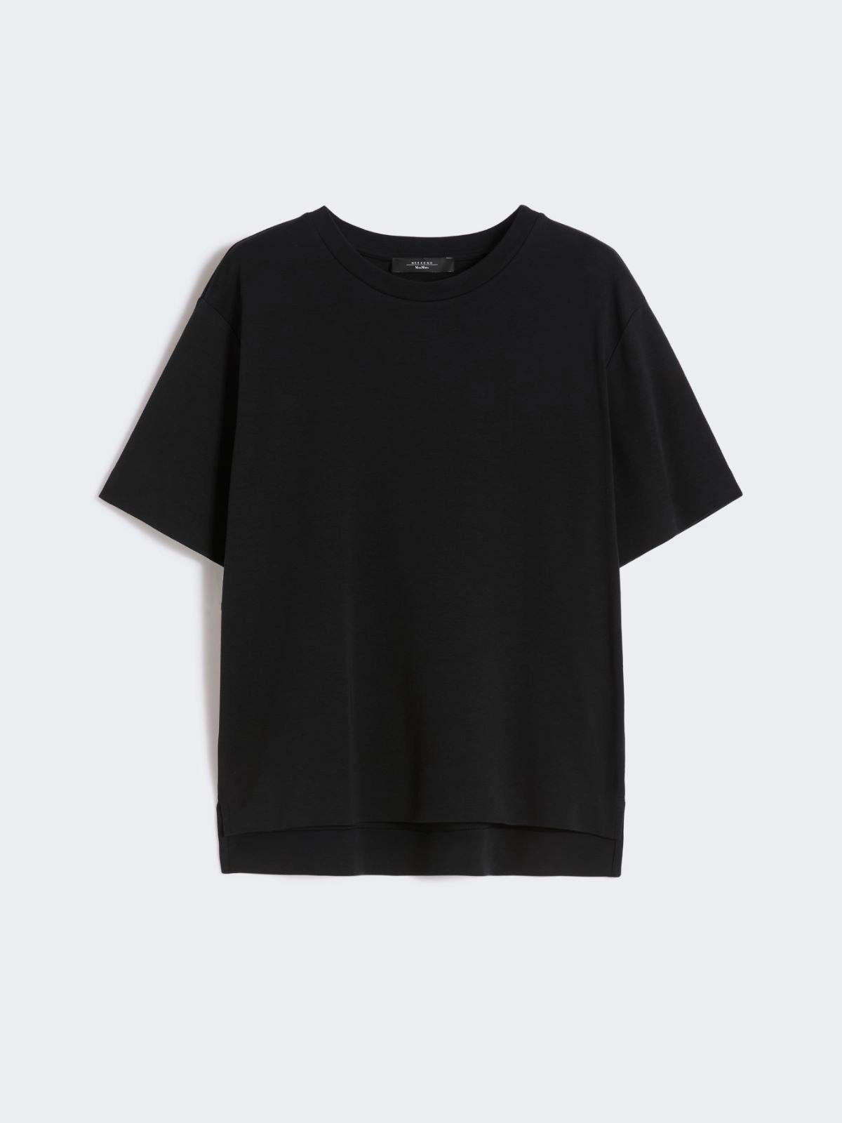 T-shirt boxy in jersey di cotone - Nero<BR/> WKDMULTID 012 WEEKEND 