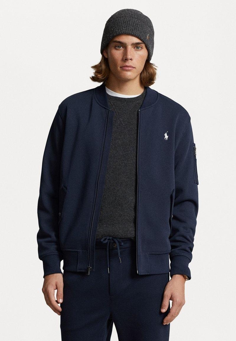 Felpa uomo in misto cotone con zip