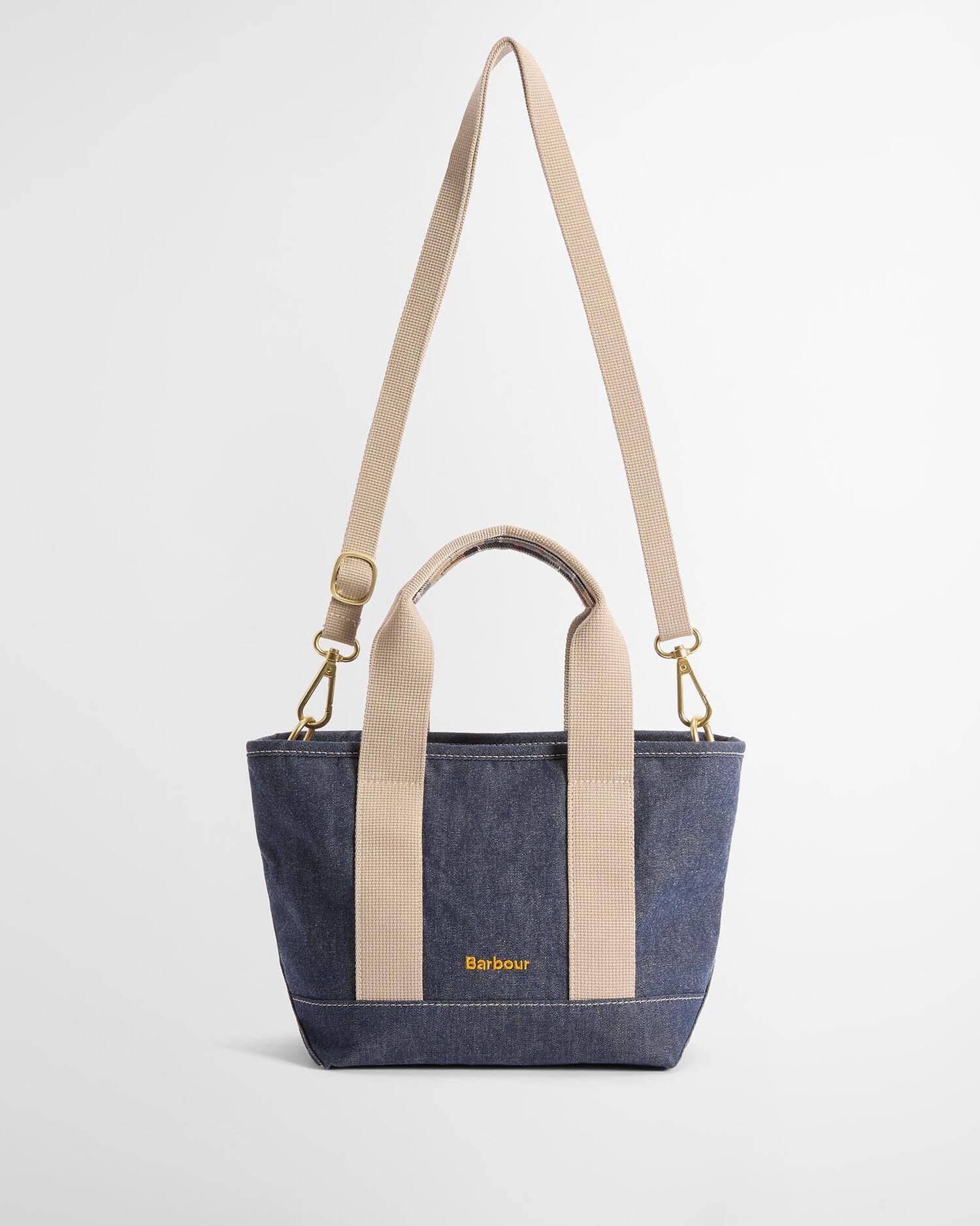 Mini borsa tote in denim Mya<BR/> LBA0539LBA IN71 BARBOUR 
