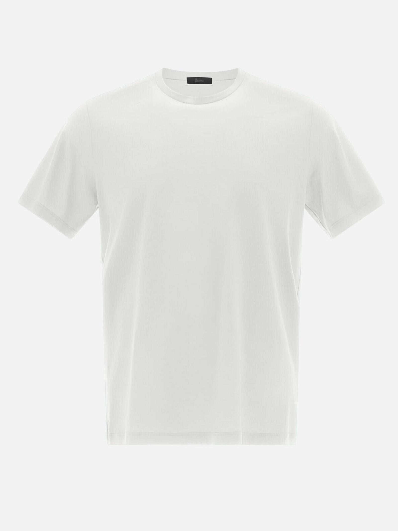 T-shirt uomo in puro cotone JG000166U52005 1000 HERNO 