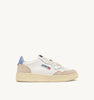 SNEAKERS MEDALIST LOW IN SUEDE E PELLE BIANCA E DELLA ROBBIA BLUE