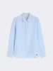 Camicia in tela di lino - CIELO