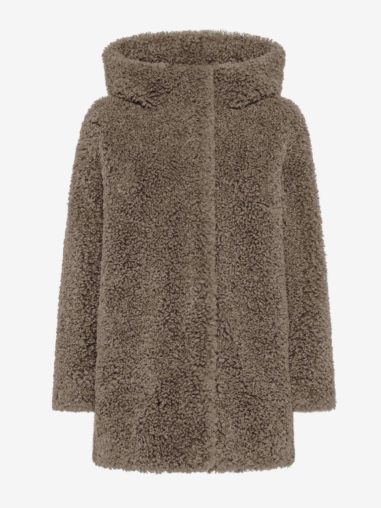 Lamb Hood Wom Jkt<BR/> W25571 87 RRD 