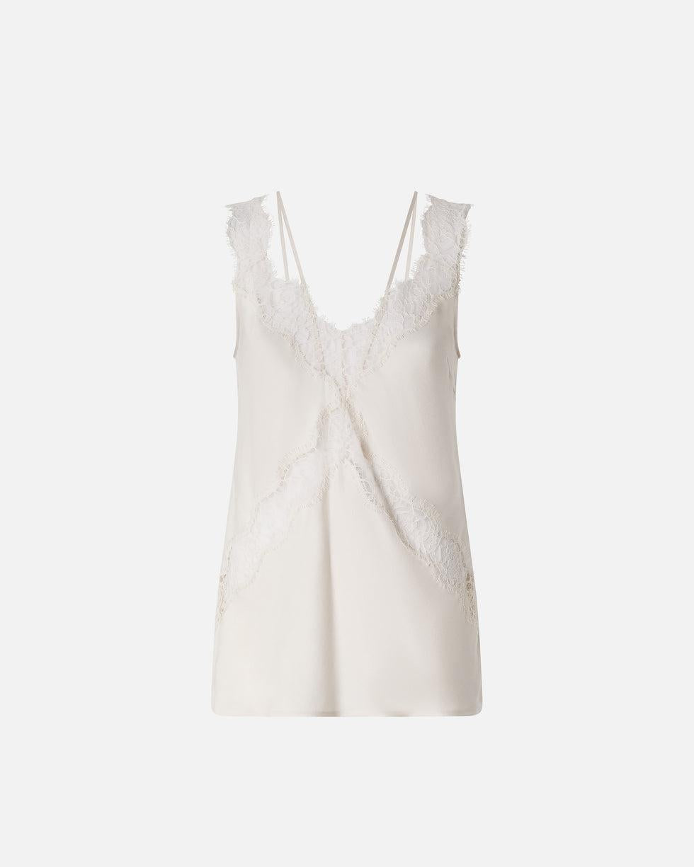 Top lingerie con pizzo<BR/> 106623A385 P97 PINKO 