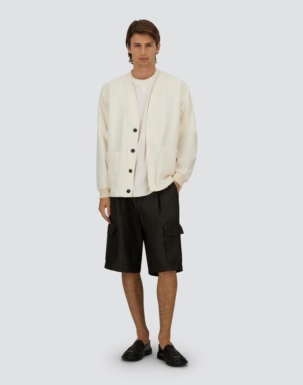CARDIGAN IN FRESH CRINKLED WOVEN<BR/> GA000211U12879 1200 HERNO 