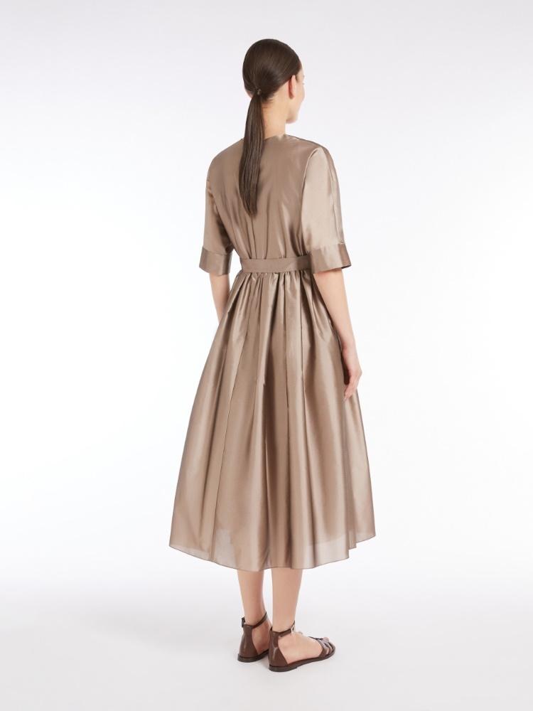Abito lungo in organza di seta<BR/> VIOLA 001 S MAX MARA 