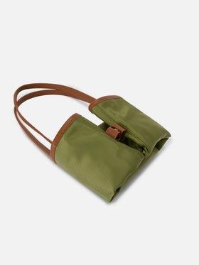 Borsa City medium in nylon verde militare<BR/> CB0002 00219L MC2 SAINT BARTH 