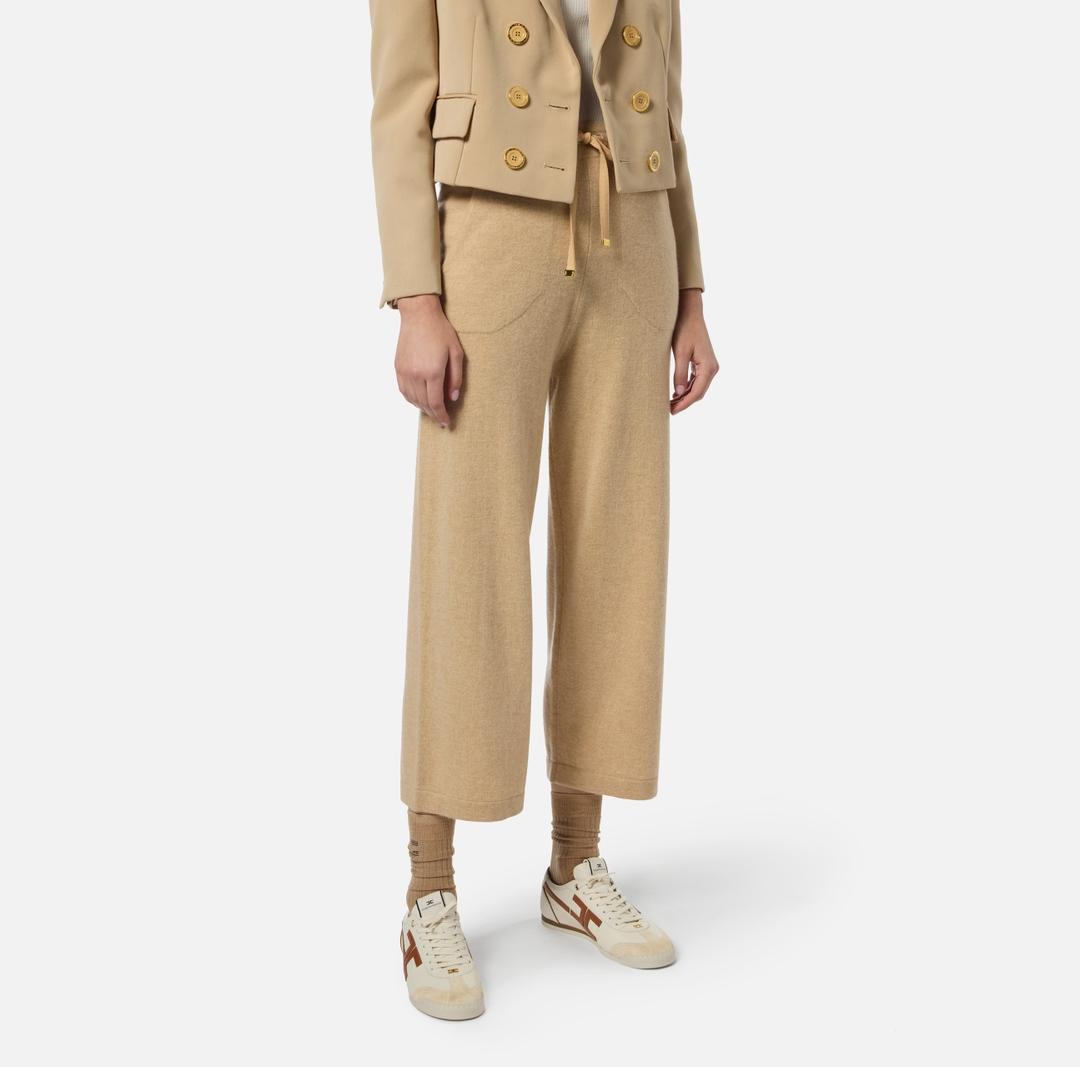 Pantaloni in misto cachemire con coulisse KP70S57E2 EN1 ELISABETTA FRANCHI 