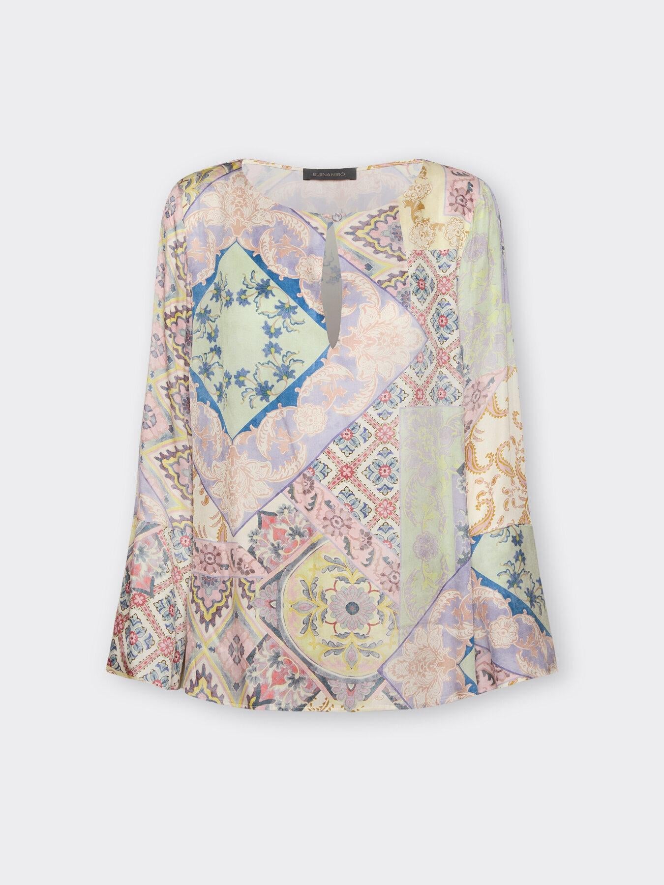 Blusa con stampa bandana<BR/> 2161P100222N 43 ELENA MIRO 