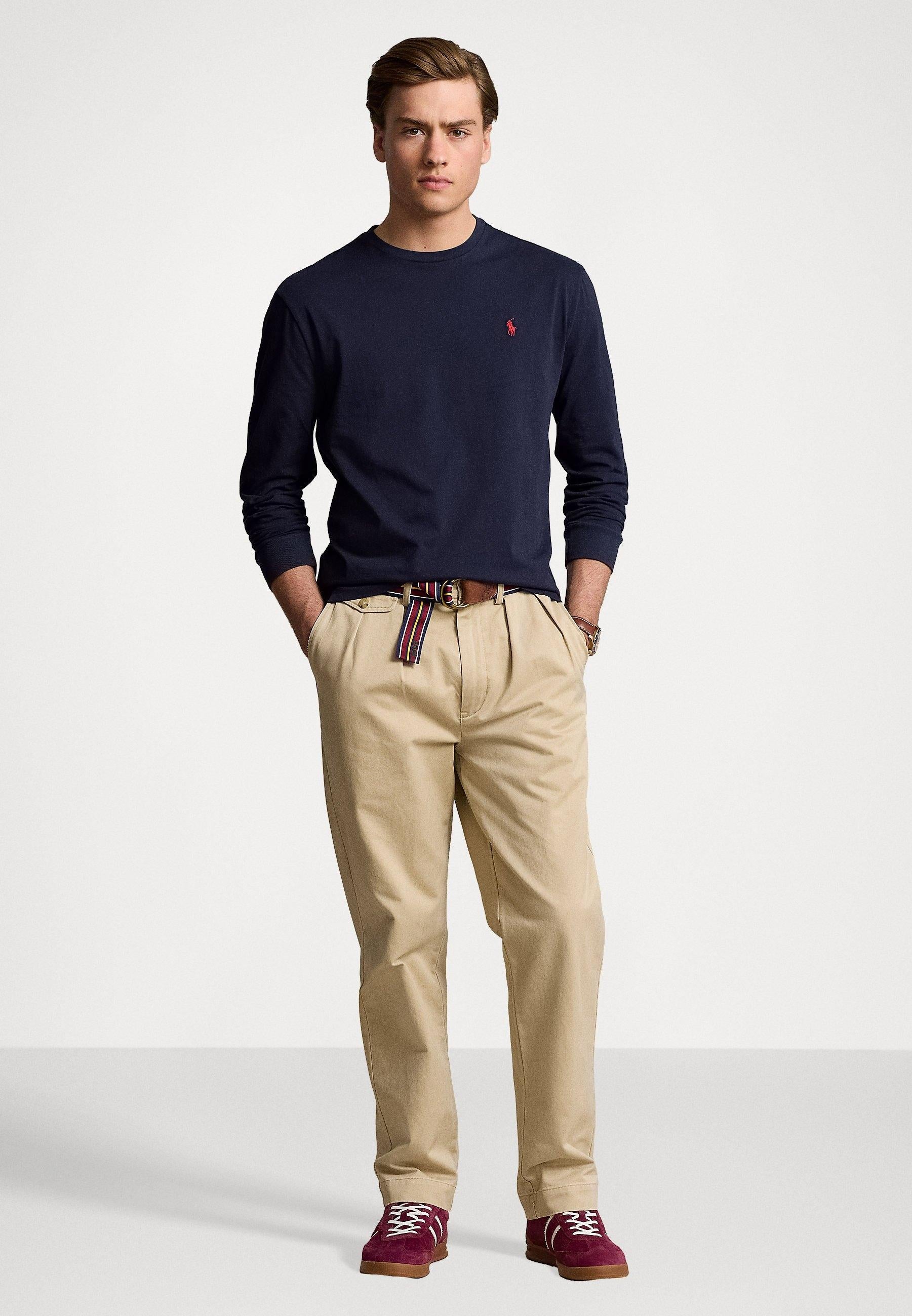 Maglia uomo in cotone collo a giro 710810846 001 RALPH LAUREN 