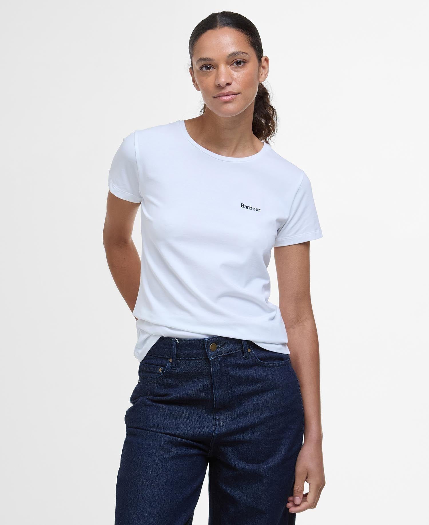 T-shirt donna con logo Saltford