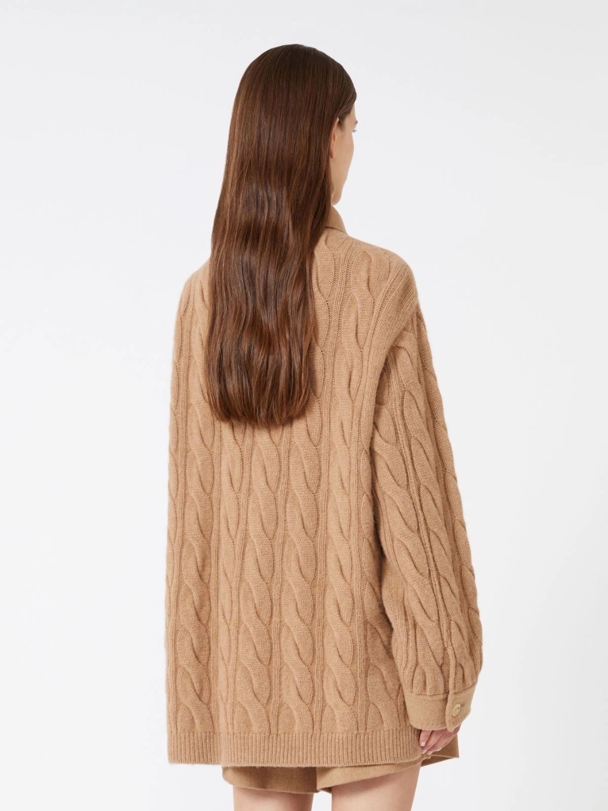 Overshirt in filato di cammello - Cammello<BR/> TACCO 001 MAX MARA 