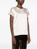 Blusa donna in satin maniche ad aletta