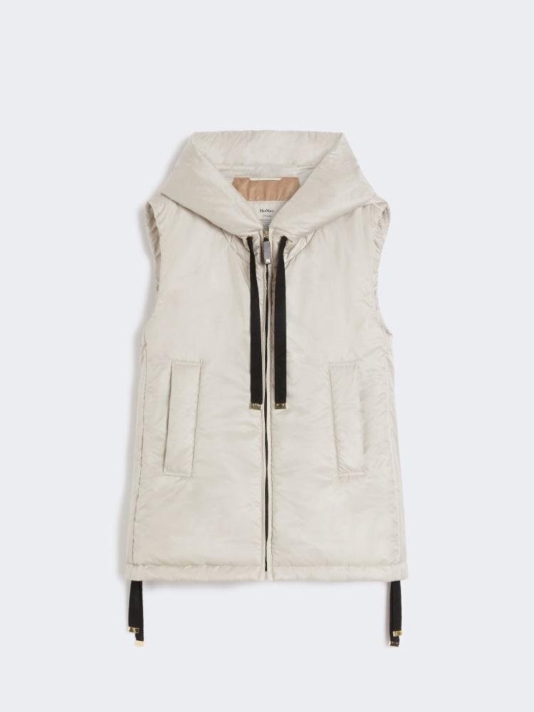 Gilet imbottito con cappuccio in tela antigoccia GREENGO 003 MAX MARA THE CUBE 