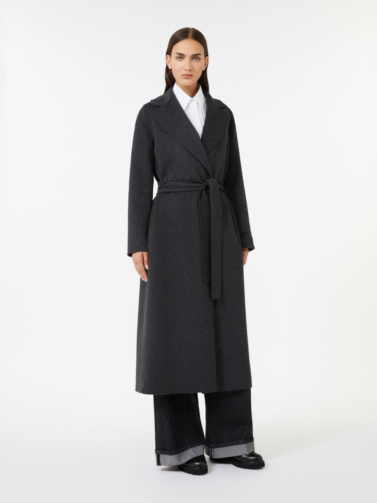 Cappotto a vestaglia in drap di lana POLDO 023 S MAX MARA 