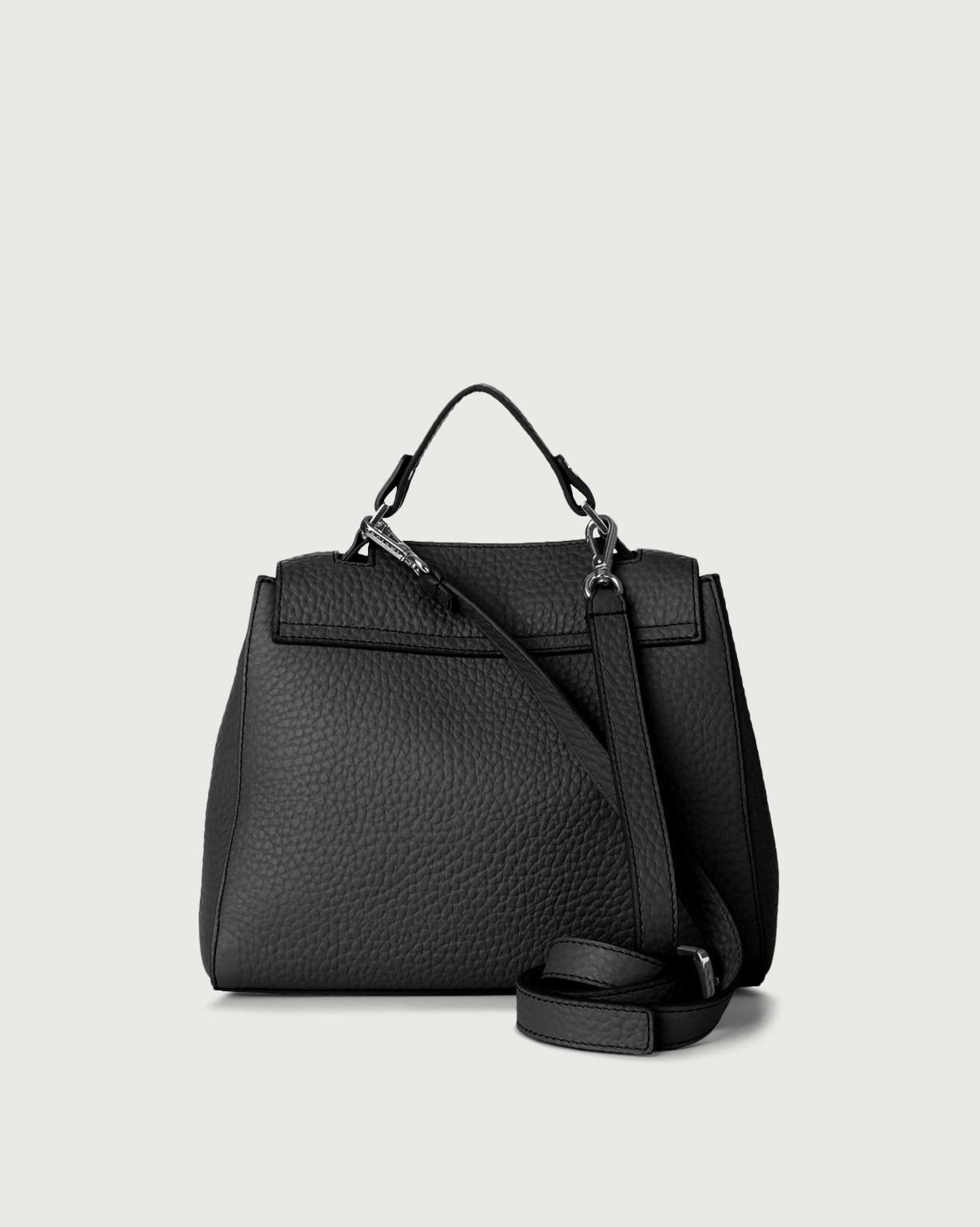 Borsa Sveva Soft Piccola a mano in pelle con tracolla B01999SOF NERO ORCIANI 