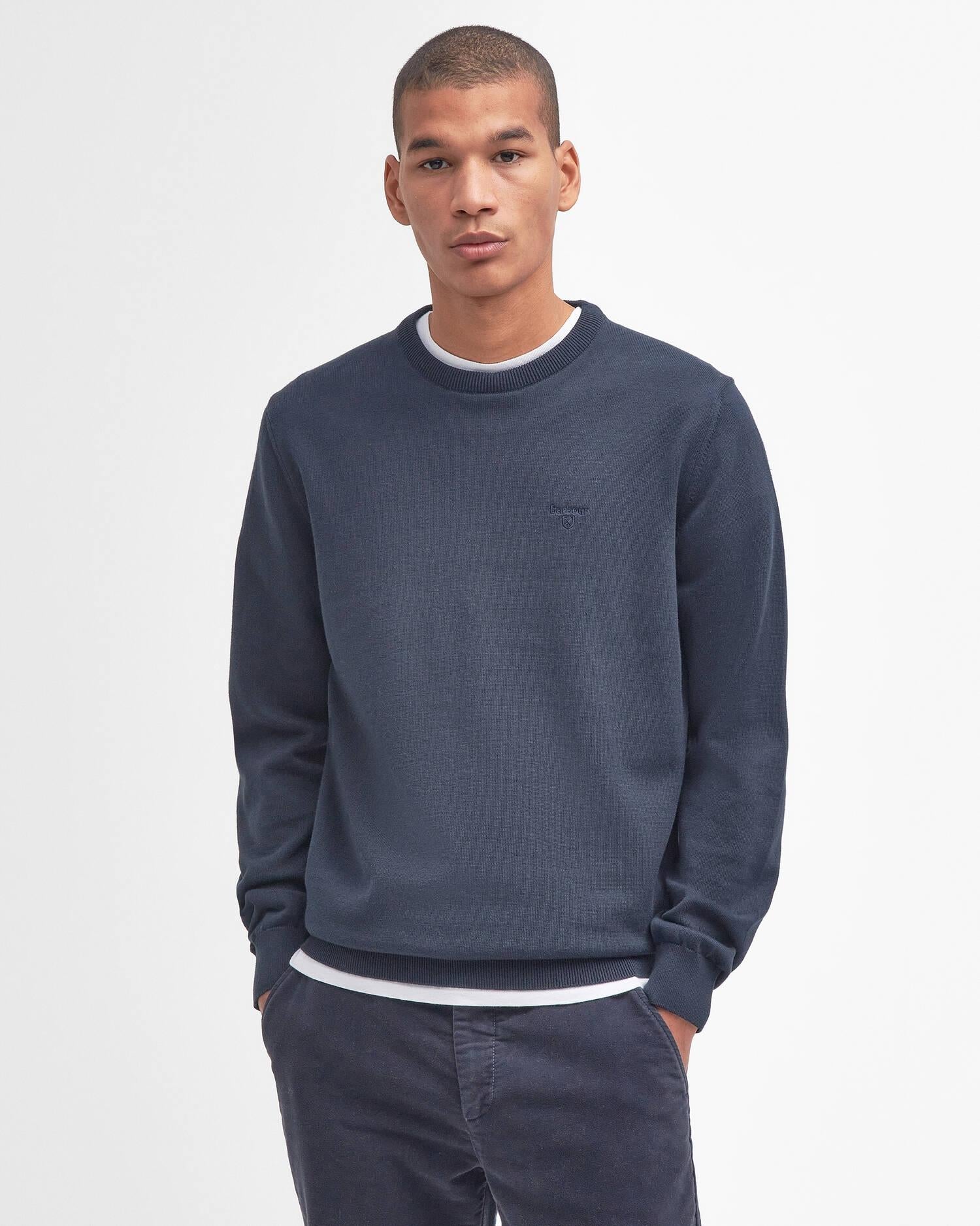 Maglione girocollo in cotone Pima<BR/> MKN0932MKN NY91 BARBOUR 