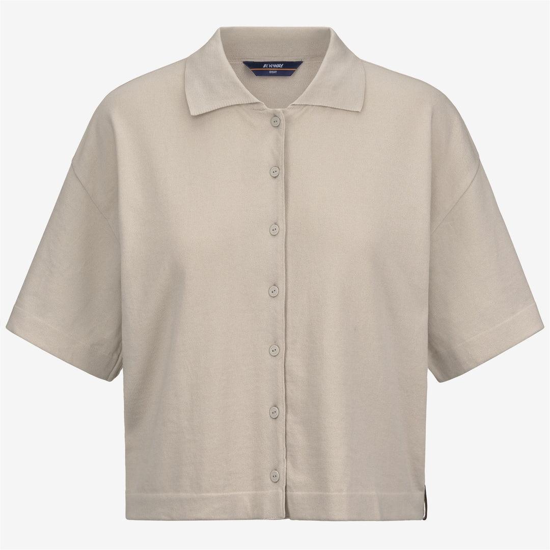 Maglia donna in puro cotone con bottoni