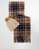 Set regalo berretto e sciarpa tartan Saltburn