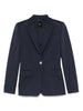 Blazer monopetto in viscosa effetto scuba