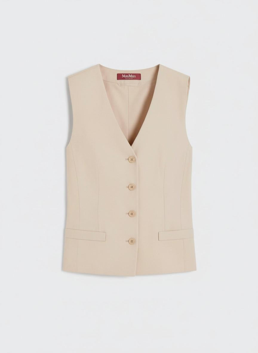 Gilet in tela di lino MSTCARNET 007 MAX MARA STUDIO 