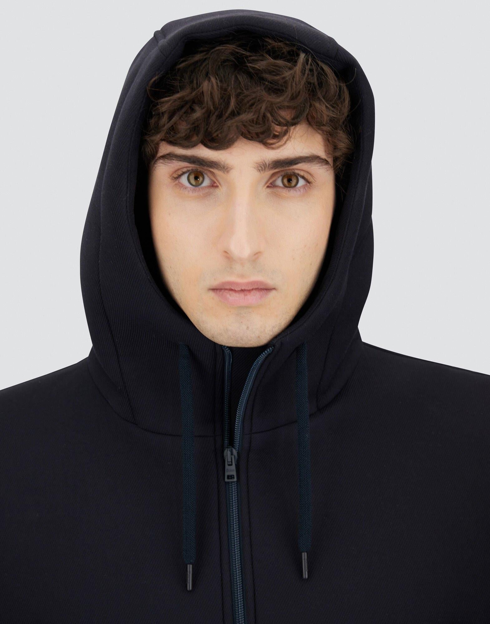 PARKA LUNGO IN SCUBA A 3 STRATI PA000163U39501Z 9290 HERNO 