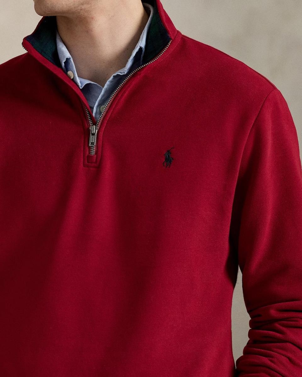Felpa misto cotone mezza zip 710981468 002 RALPH LAUREN 
