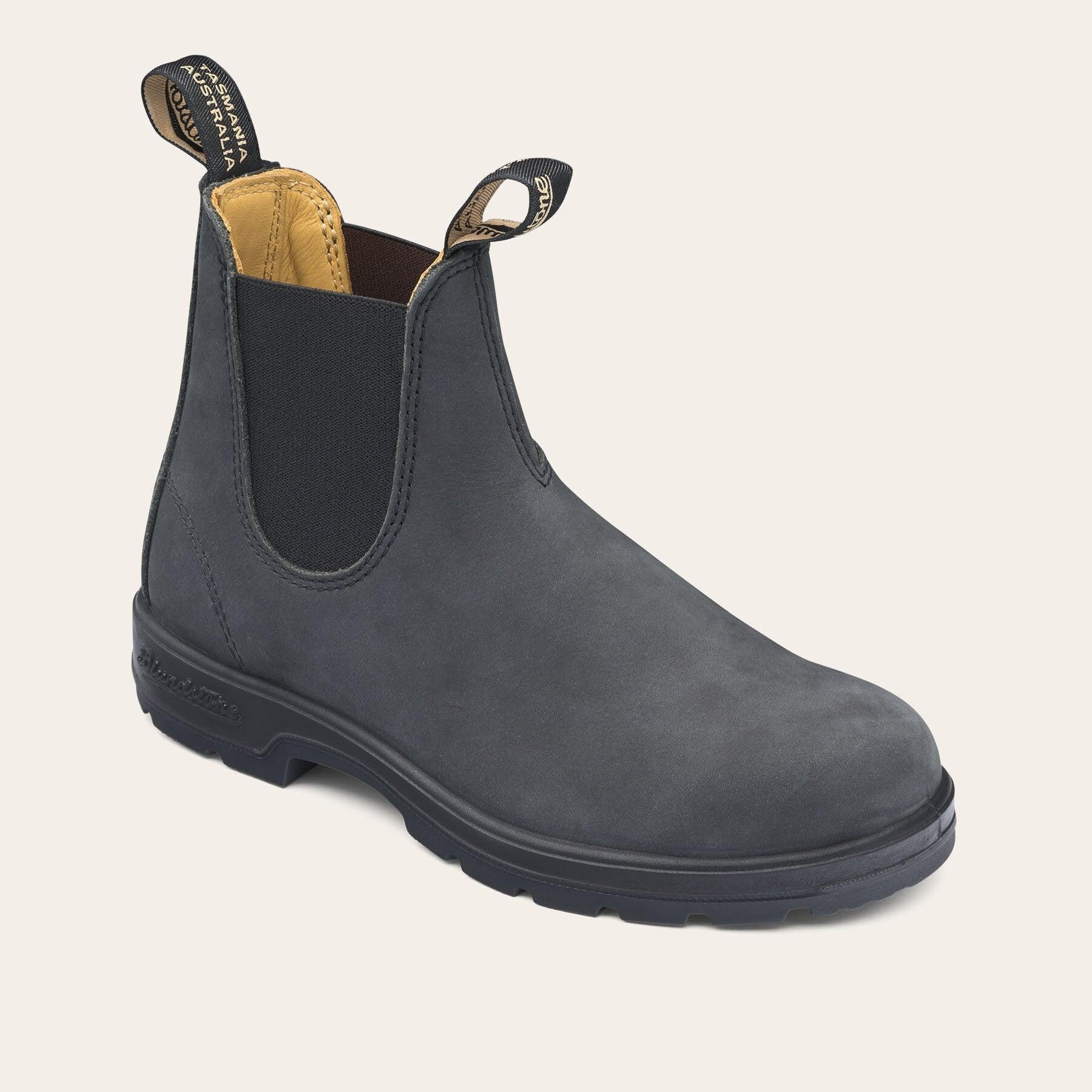 Stivaletti in pelle ORIGINALS CHELSEA BOOTS 587BC RUSTIC-BLACK BLUNDSTONE 