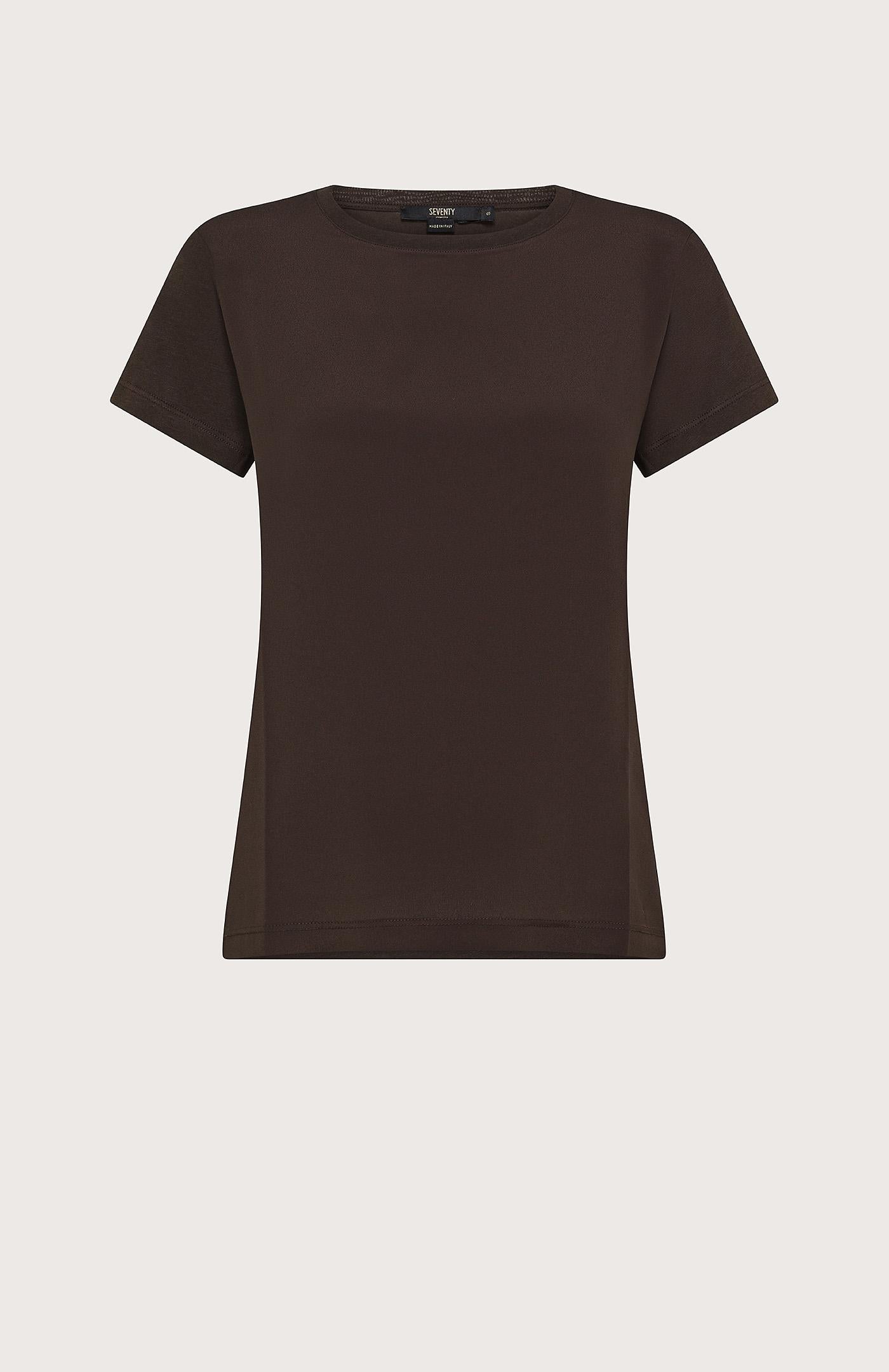 T-shirt donna in doppio tessuto