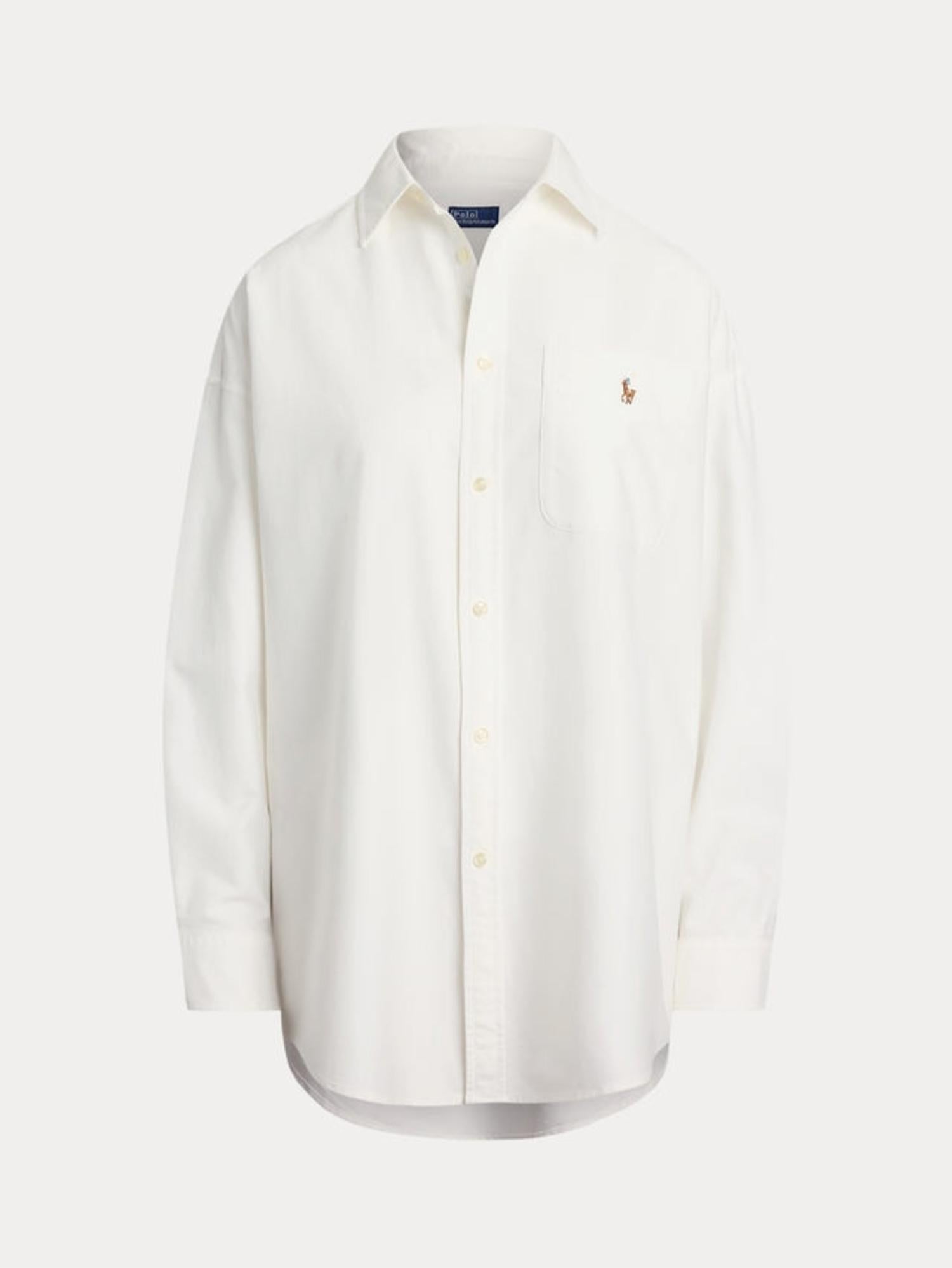 Camicia Big Fit in Cotone Oxford 211971506 001 RALPH LAUREN 