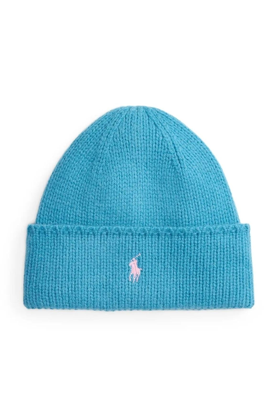 Cappello da donna Ralph Lauren in lana con logo 455954355 009 RALPH LAUREN 