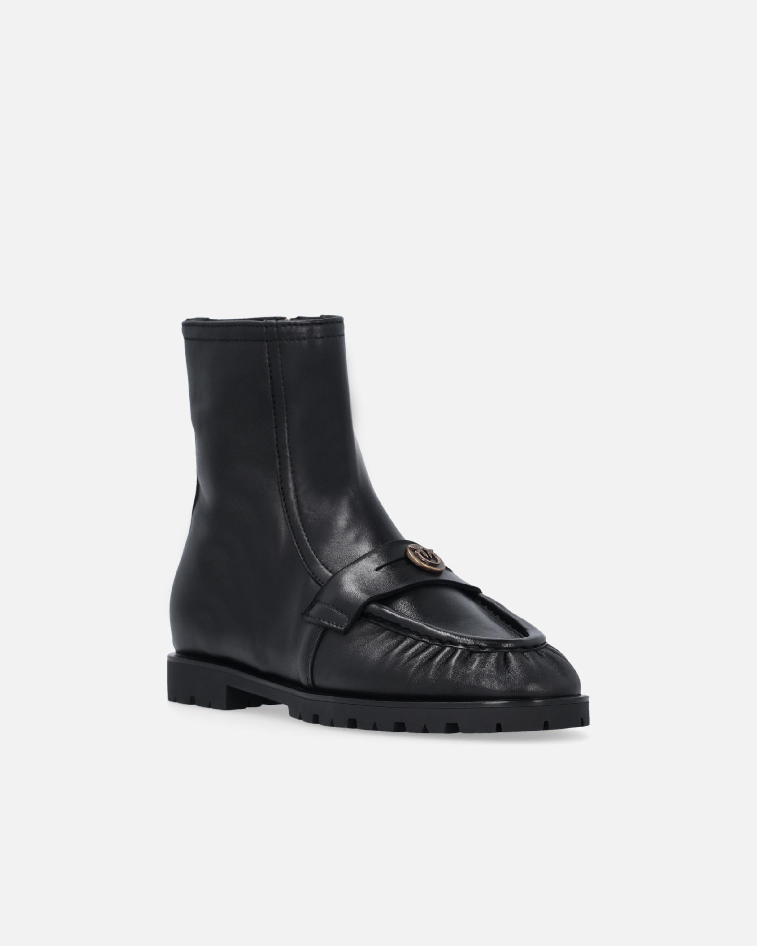 Stivaletti con placca logo Love Birds<BR/><BR/> SD0437P003 Z99 PINKO 